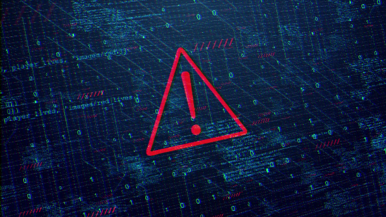 Futuristic cyber security malware harmful data and internet security concept digital shield video