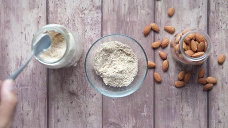 almond flour preparation