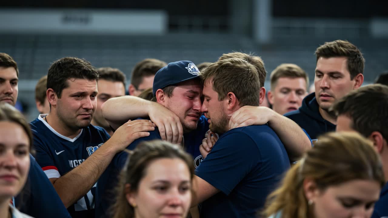 Emotional Gathering: Individuals Share a Touching Moment of Connection and Support in a Shared Experience, Highlighting the Power of Compassion and Solidarity in Difficult Times