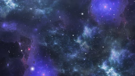 nubes de nebulosa 4k flotando en el universo