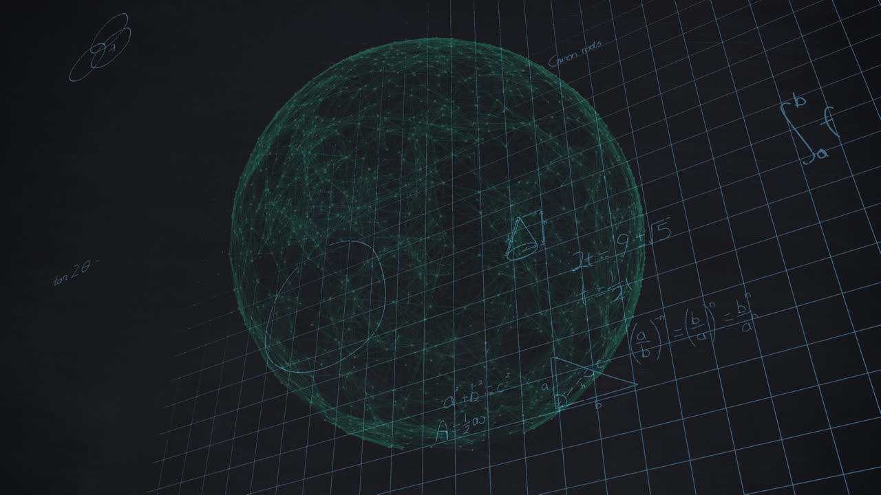 animación de ecuaciones matemáticas y procesamiento de datos en todo el mundo