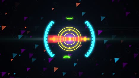 hud elemento de visión de espacio. gráficos de movimiento