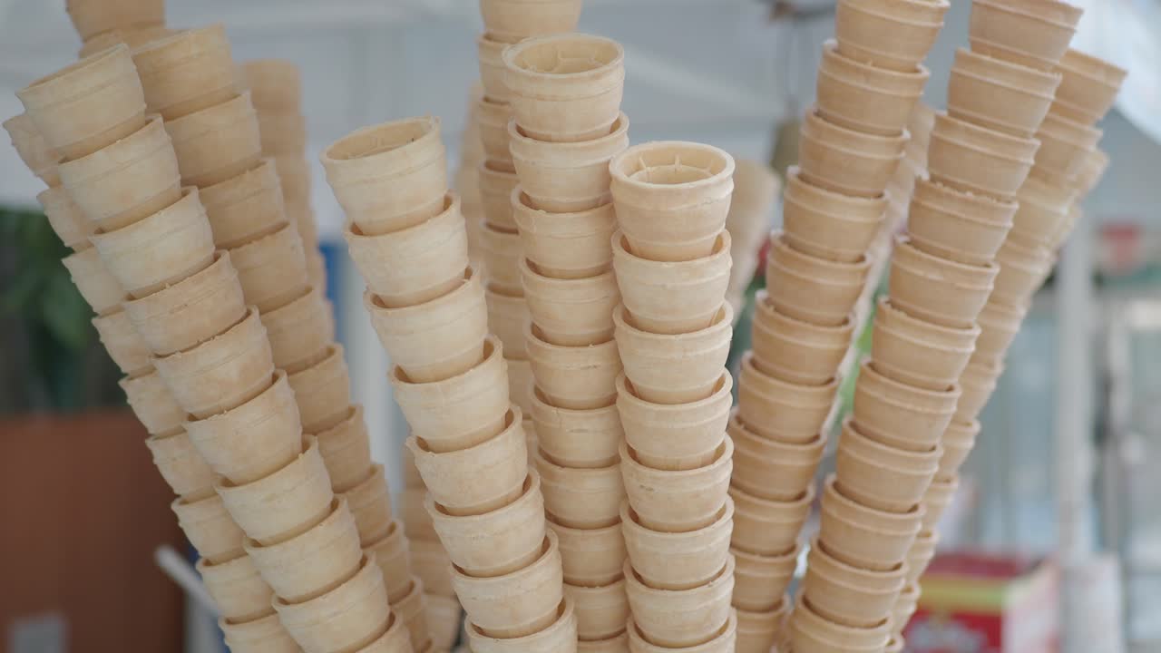 conos de helado apilados