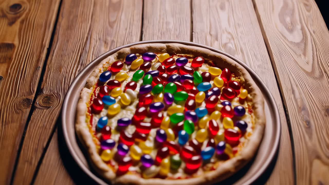 Colorful Jelly Bean Pizza