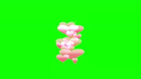 pantalla verde y movimiento del corazón