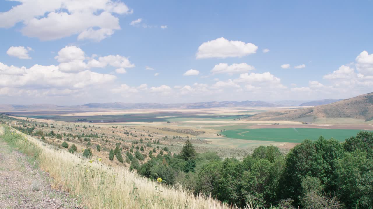 Veduta panoramica della contea di Caribou, Idaho, nell'estate del 2022