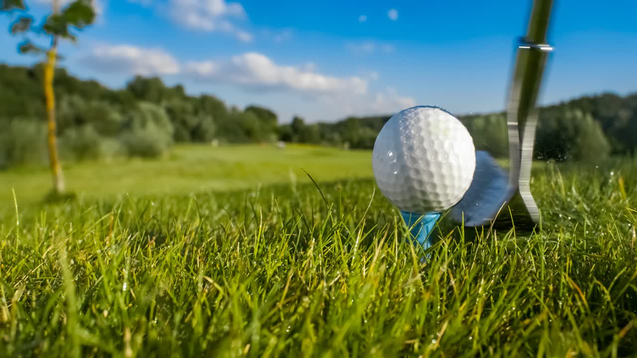 아름다운 날에 골프를 하는 것