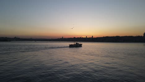 sunset on the maiden’s tower uskudar istanbul turkey