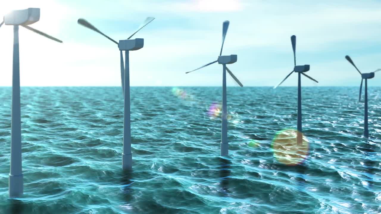 풍력 터빈의 애니메이션