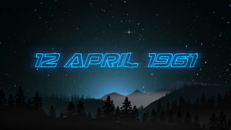 12.-April-1961-Mit-Berg-Und-Wald-In-Der-Nacht