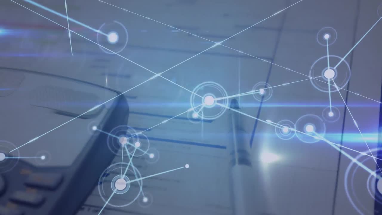 animación de redes de conexiones a través de datos financieros