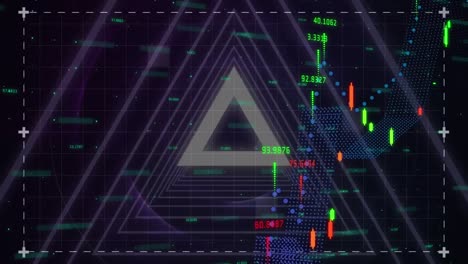 Animation-Der-Finanzdatenverarbeitung-Auf-Schwarzem-Hintergrund