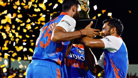 indian cricket team celebrates victory
