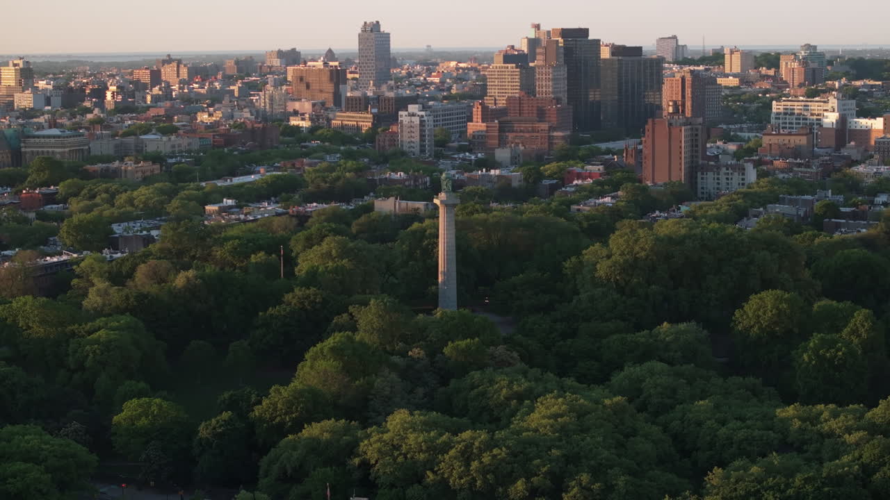 Brooklyn's Fort Greene Park at sunrise. Shot in New York City.