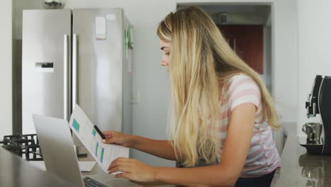 Caucasian-woman-self-isolating-at-home-during-coronavirus-covid19-pandemic