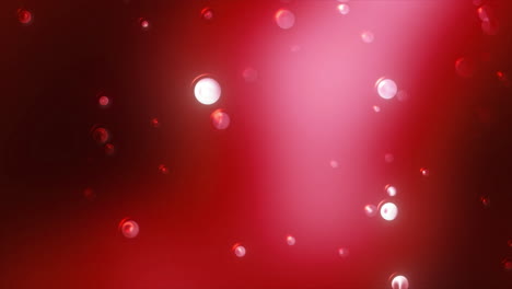 red abstract background with glowing bubbles