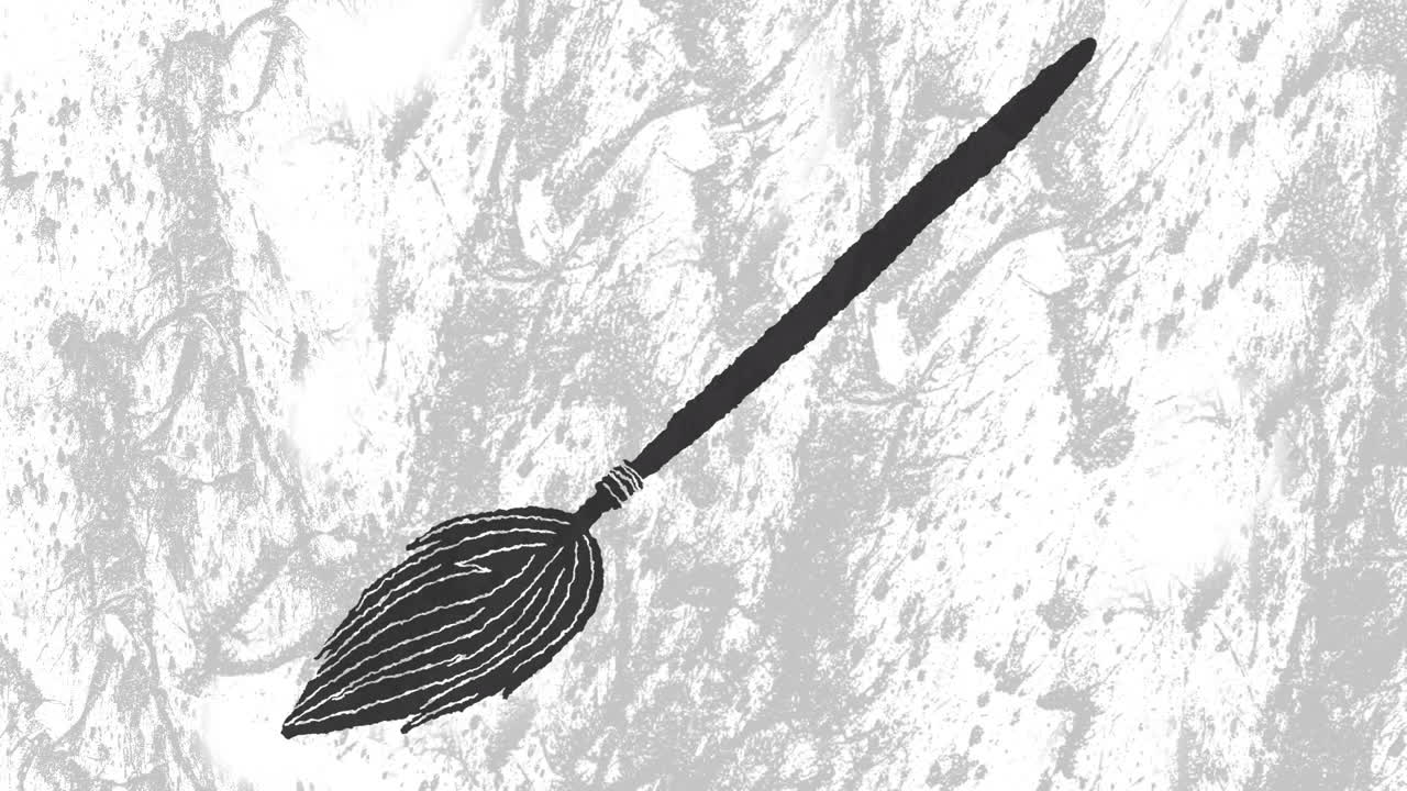 움직이는 회색 배경에 있는  ⁇ 자루의 애니메이션