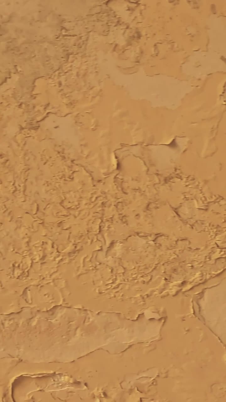 벽의 텍스처가 변하는 클로즈업 뷰