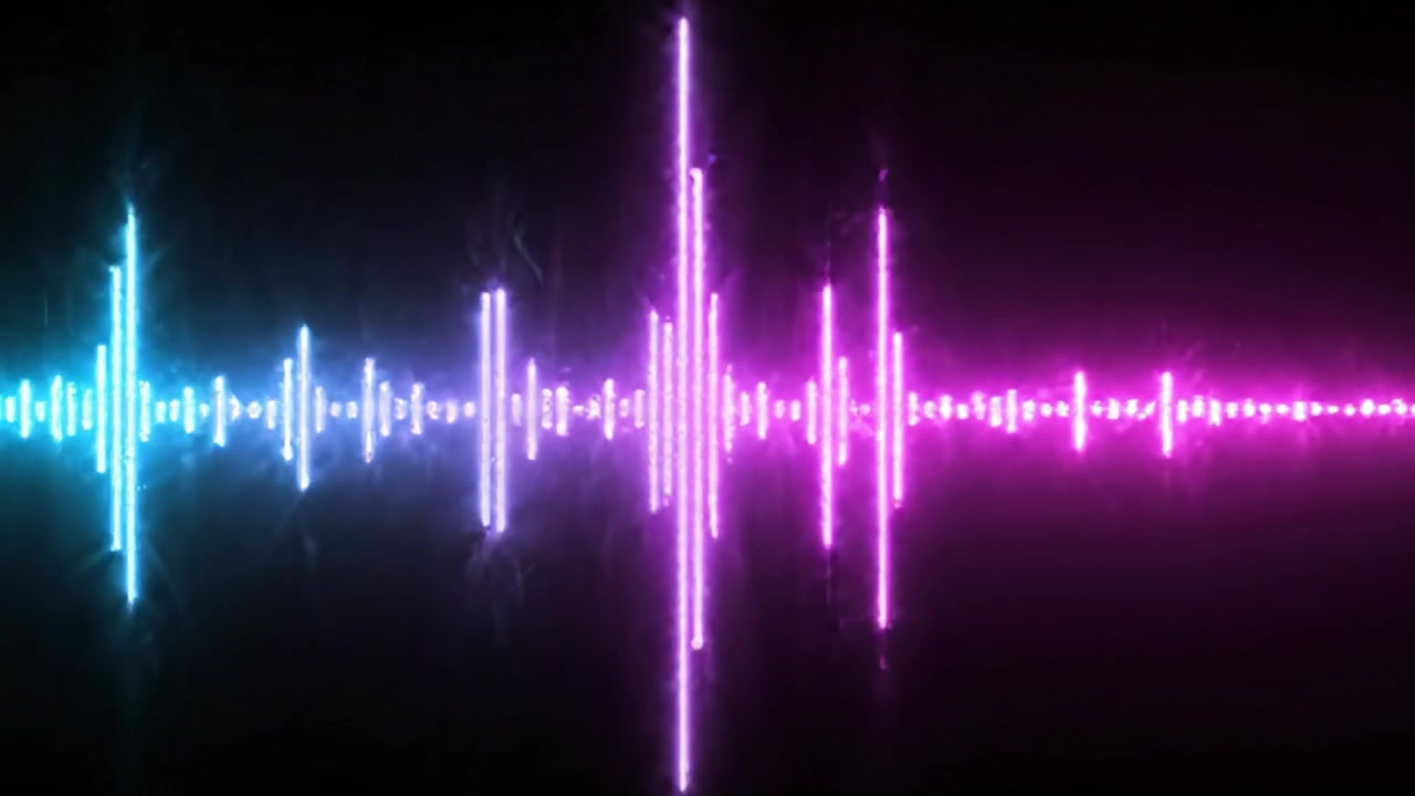 Dynamic Audio Visualization: Transitioning Waveforms in Blue and Pink Hues Showcase the Power of Sound in a Mesmerizing Display of Energy and Rhythm