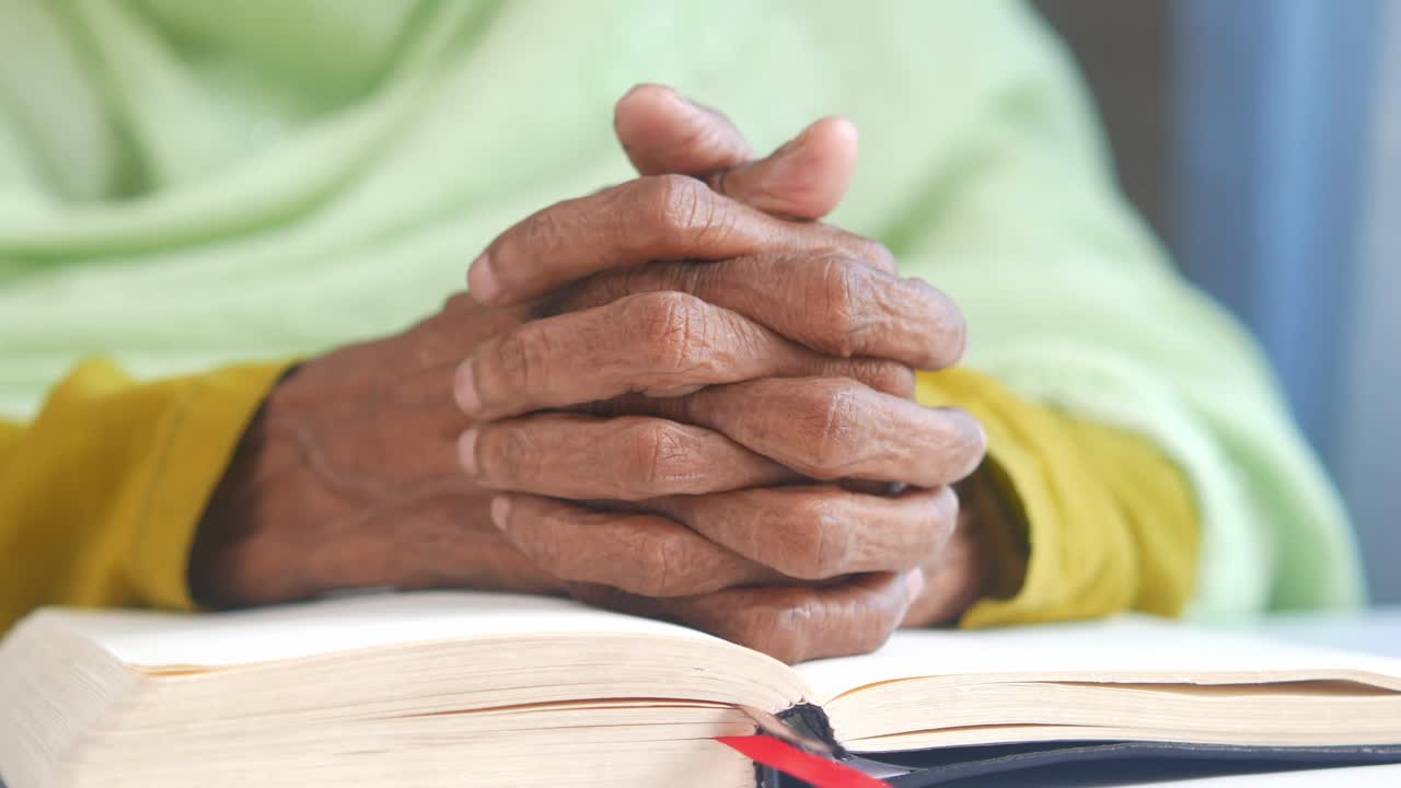 Elderly Person Praying