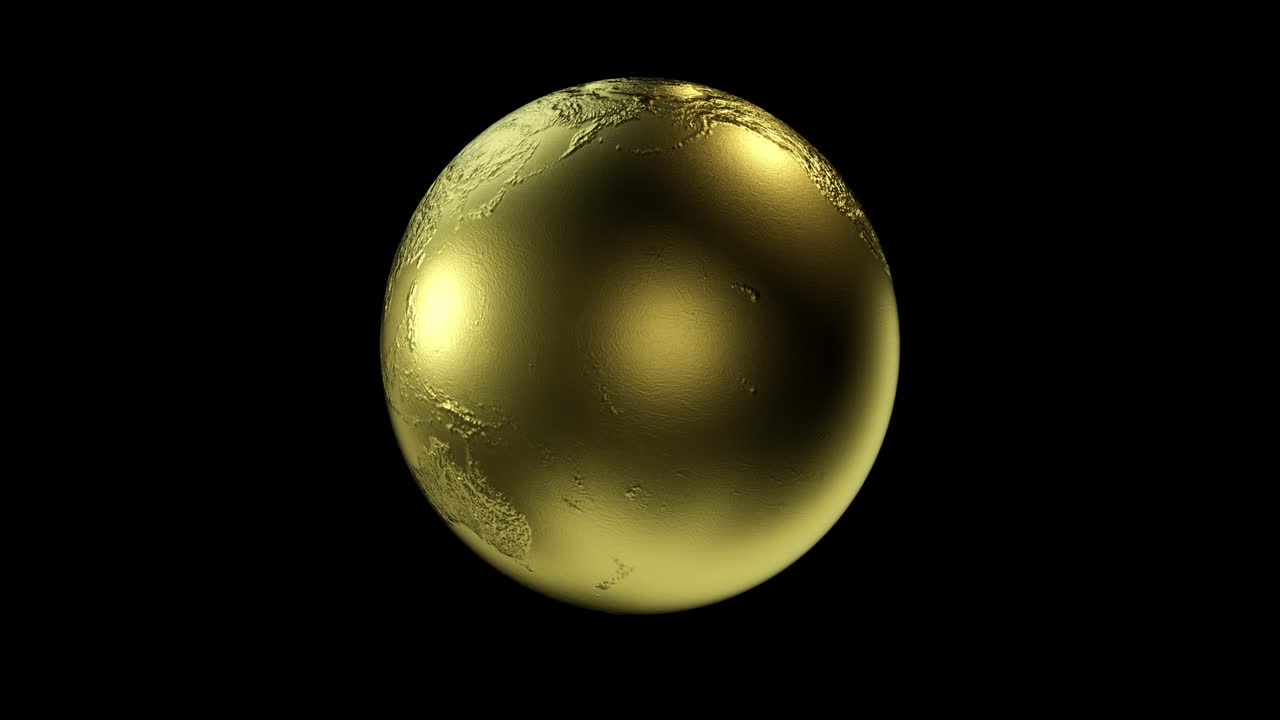 3d 실버 지구의 루프 애니메이션 스 비디오