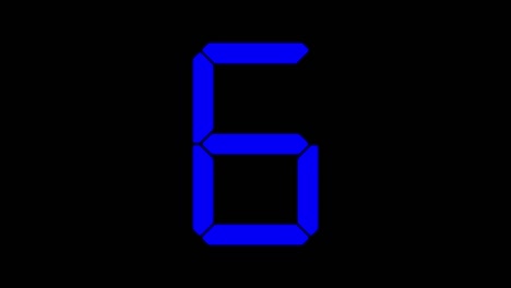 Digital numbers clock countdown timer animation motion graphics