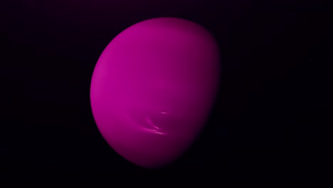 pink planet in space