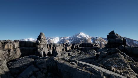 rocas y piedras en las montañas de los alpes