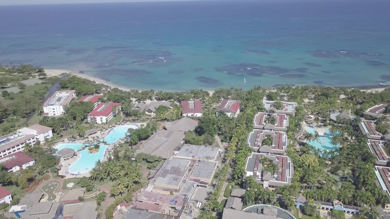 favela isla tropical casas barrio pobre antena 4k republica dominicana puerto plata