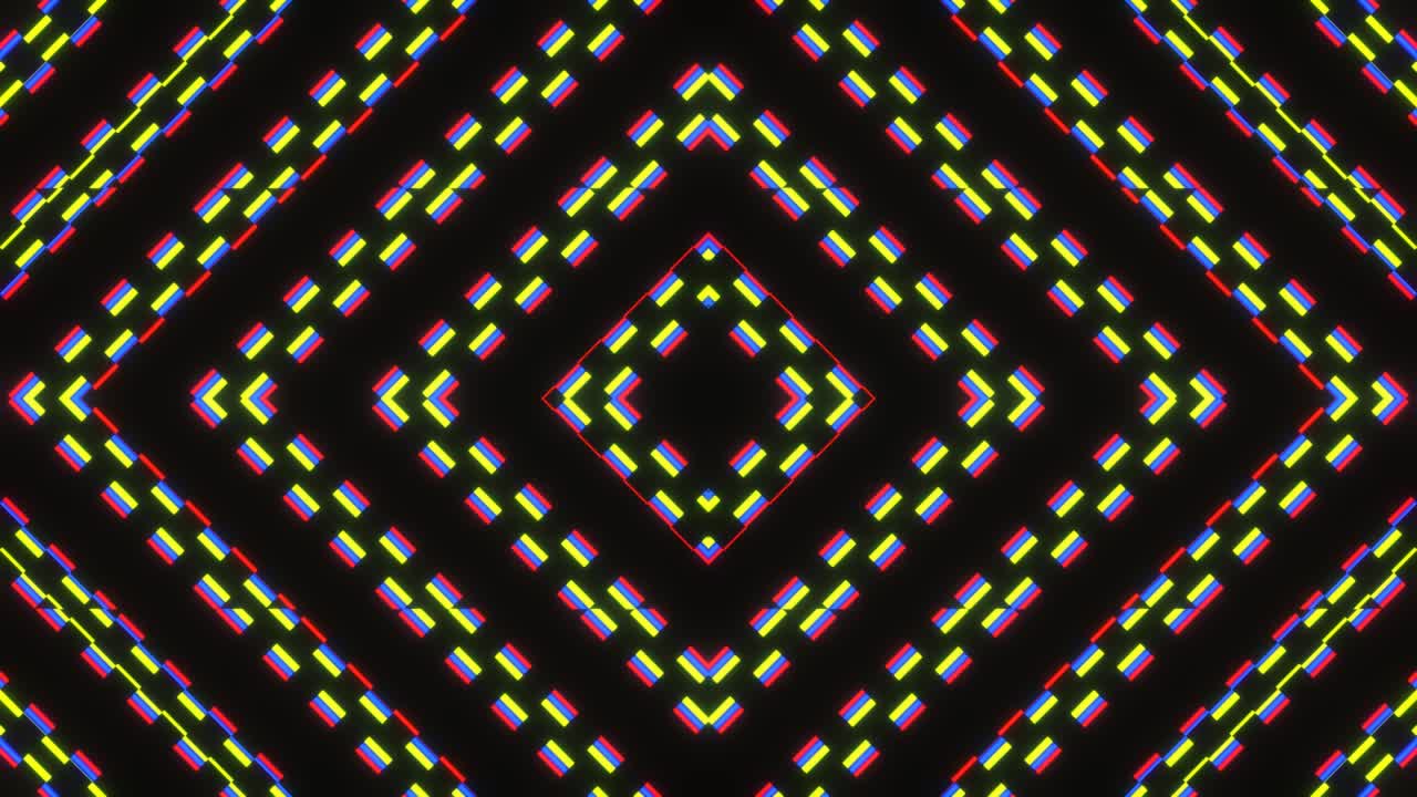Animação abstrata em loop de quadrados suaves