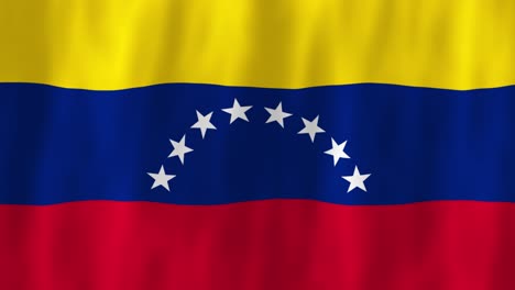 Venezuela-flag-country-animation-3D-symbol-design-waving-in-wind-movement-national-patriotism-world-culture-emblem-banner-South-America-yellow-blue-red-stars