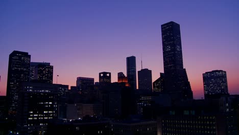 the houston skyline at dusk 2