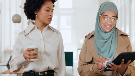 Schwarze-Frau,-Muslimin-Oder-Geschäftliche-Zusammenarbeit
