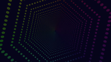 Colorful-Neon-Hexagons-And-Dots-On-Dark-Background