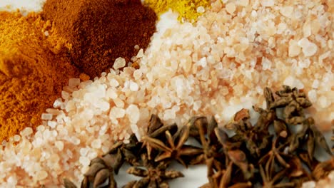 Various-spice-powder-white-background-4k