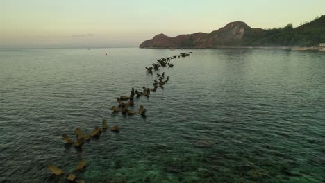 beautiful island of mararison, antique, philippines with extra ordinary scene with tetrapod