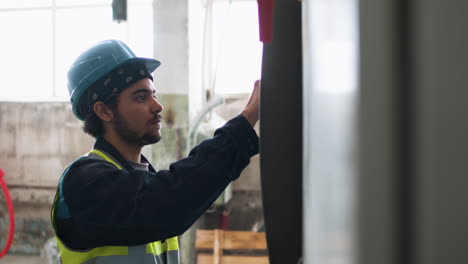 man monitoring machinery