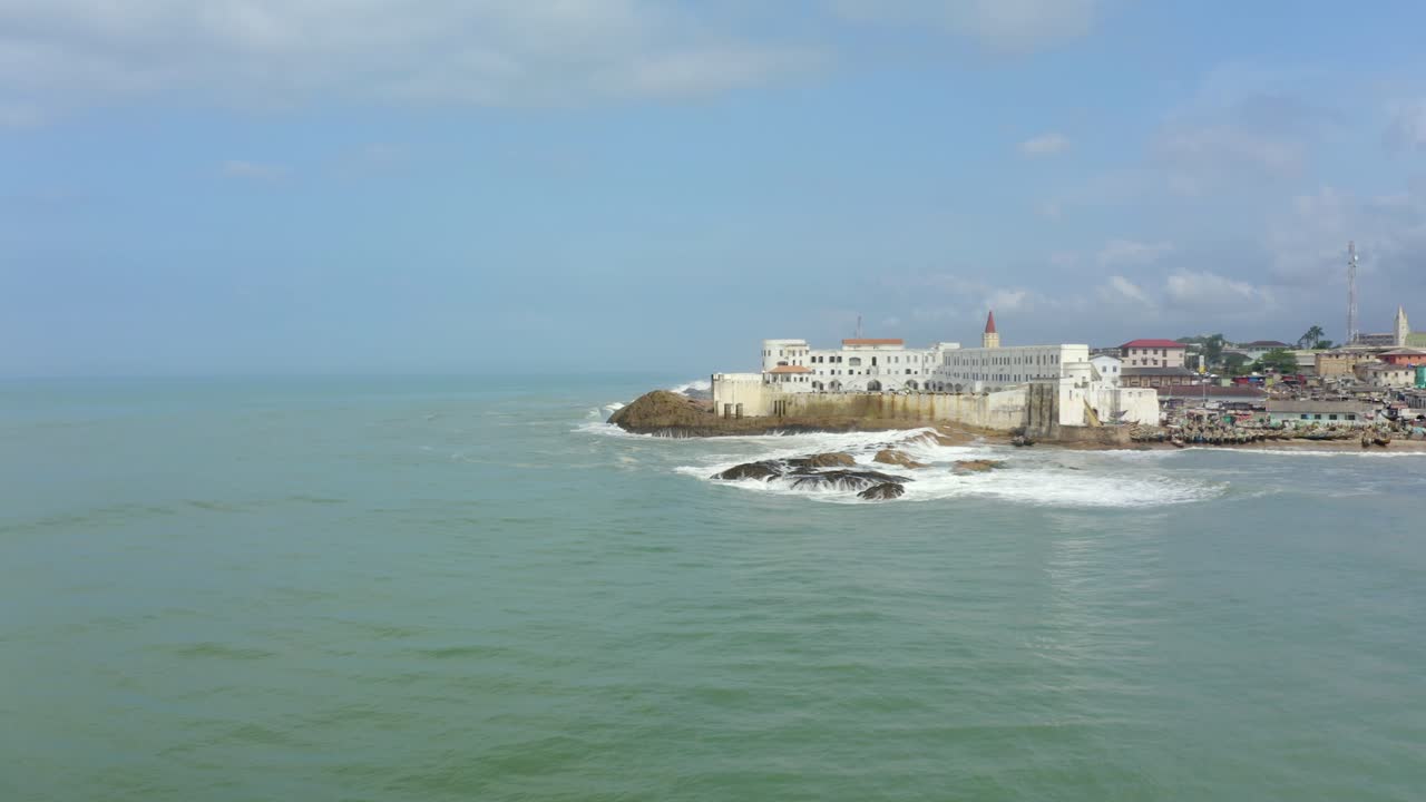 Breathtaking aerial view of the Cape Coast castle_4