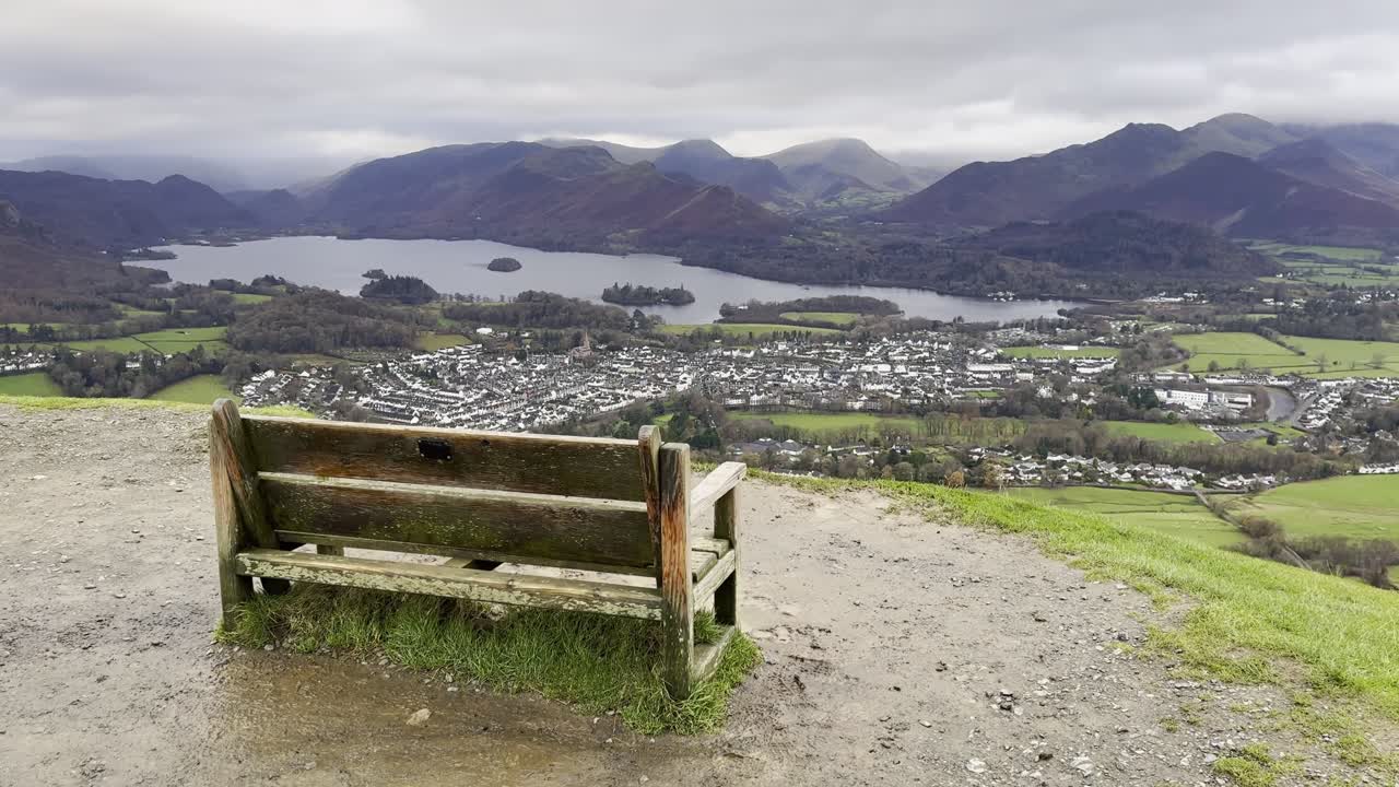 Chair with a beautiful view overlooking Keswick and Derwentwater, taken from Latrigg - Keswick, Lake District