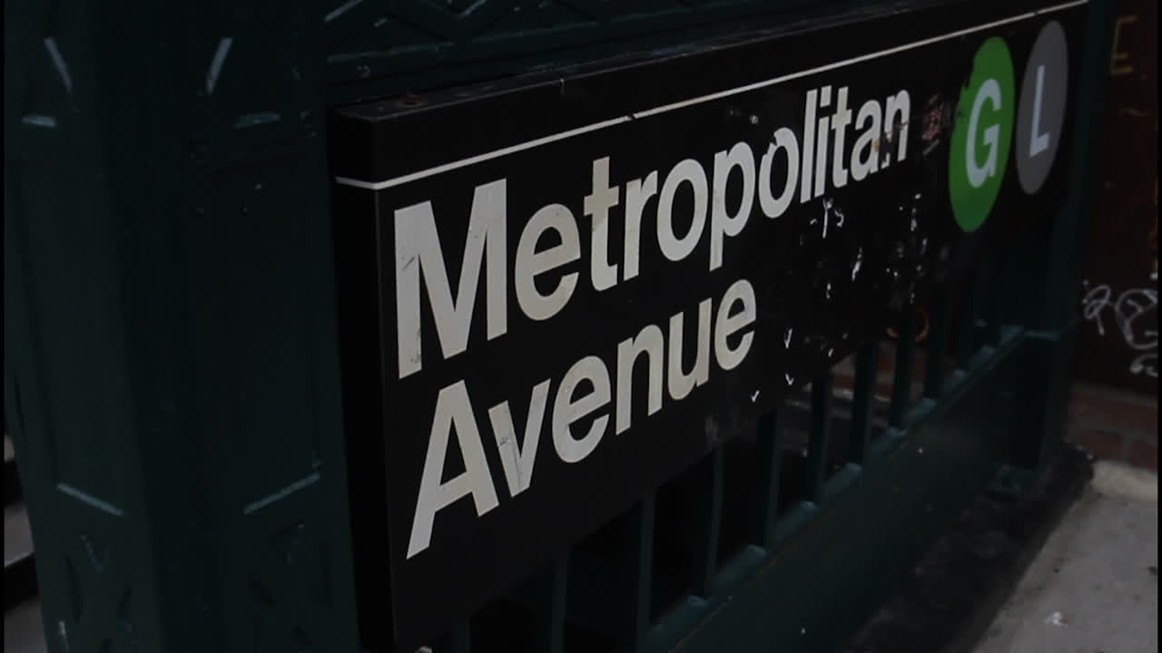 Metropolitan Avenue Subway Station Sign