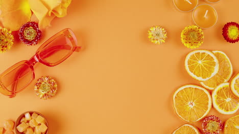 orange aesthetic arrangement