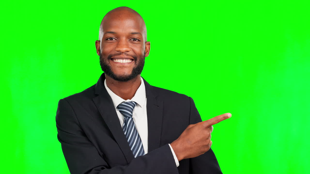 Green screen face, professional