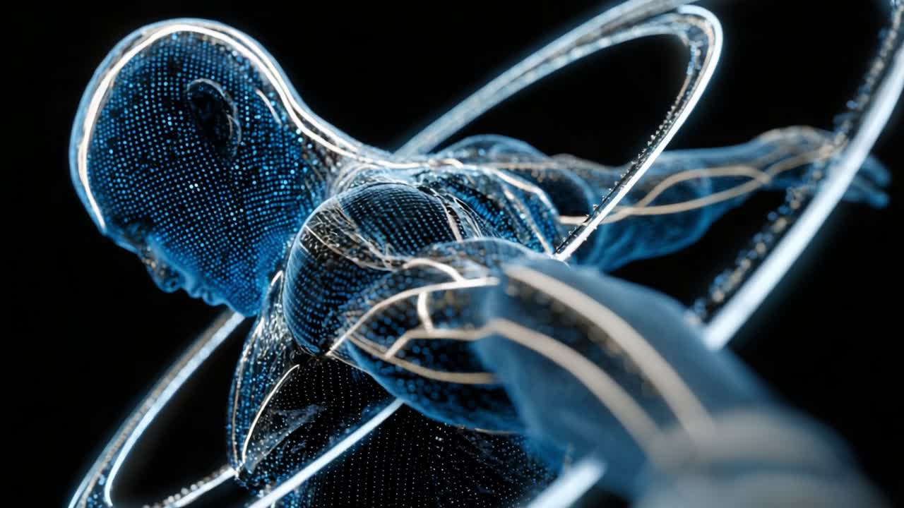 Abstract Digital Human Body