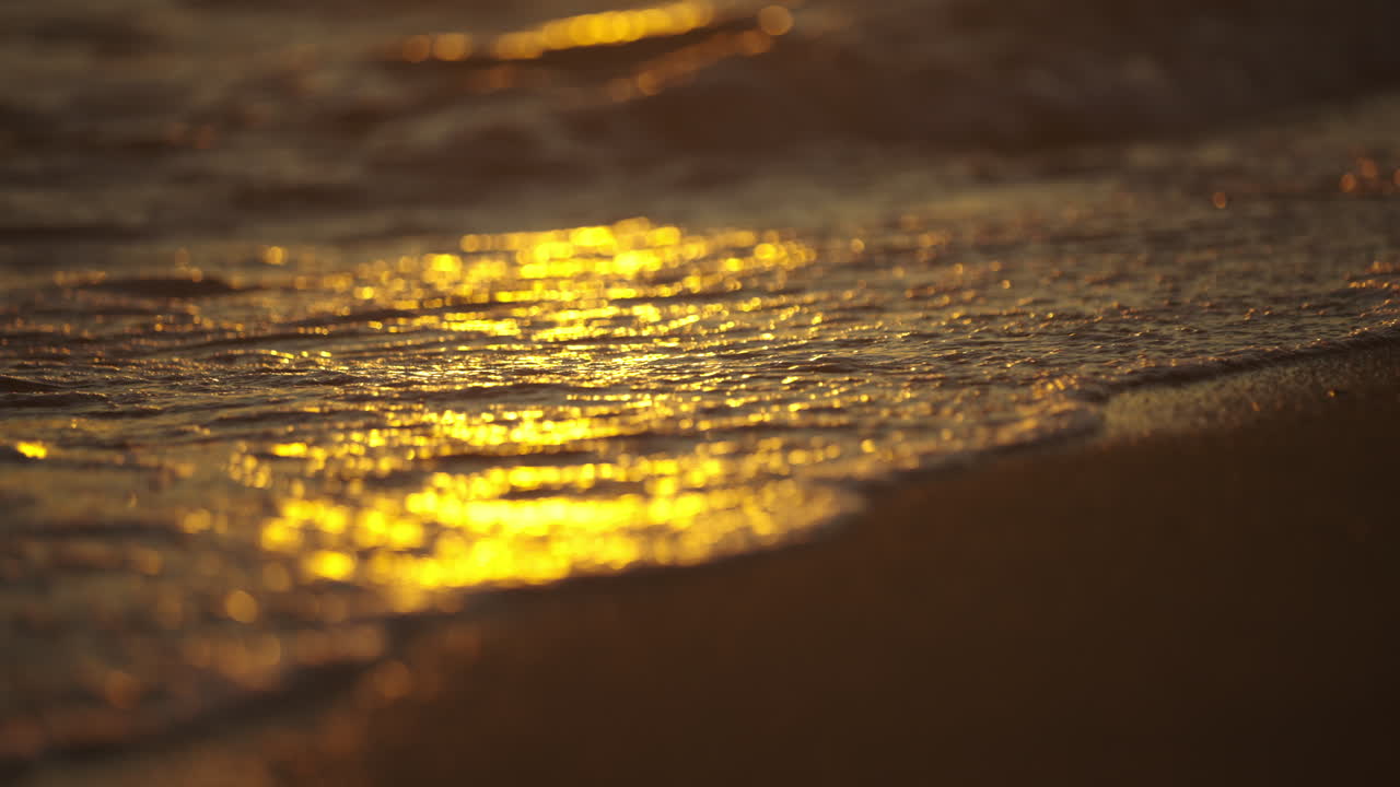 Golden Sunset Beach Reflections