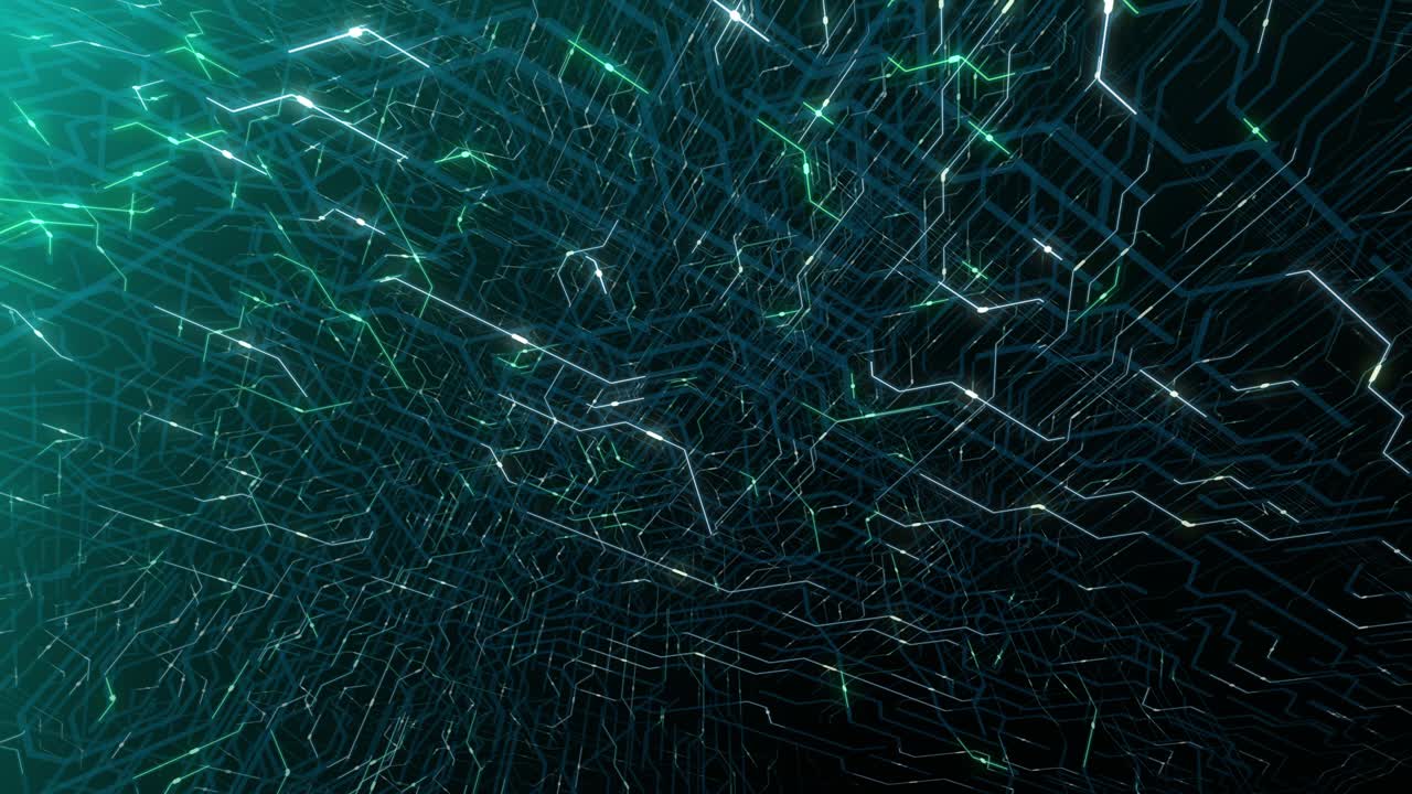 bucle sin costuras de 4 k de placa de circuitos impresos (pcb) en movimiento