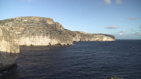 coastline of malta near blue grotto sea caves