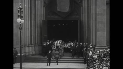 the funeral of new york mayor john p mitchell in 1918