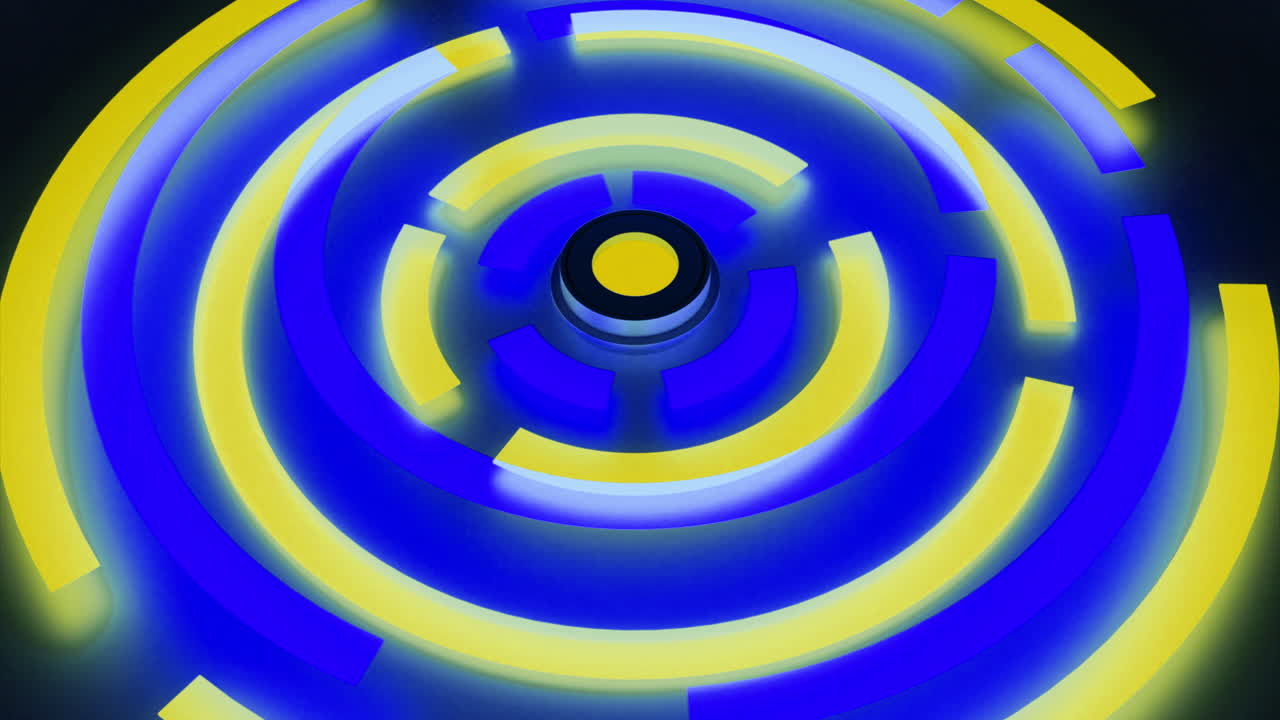 patrón de laberinto circular abstracto