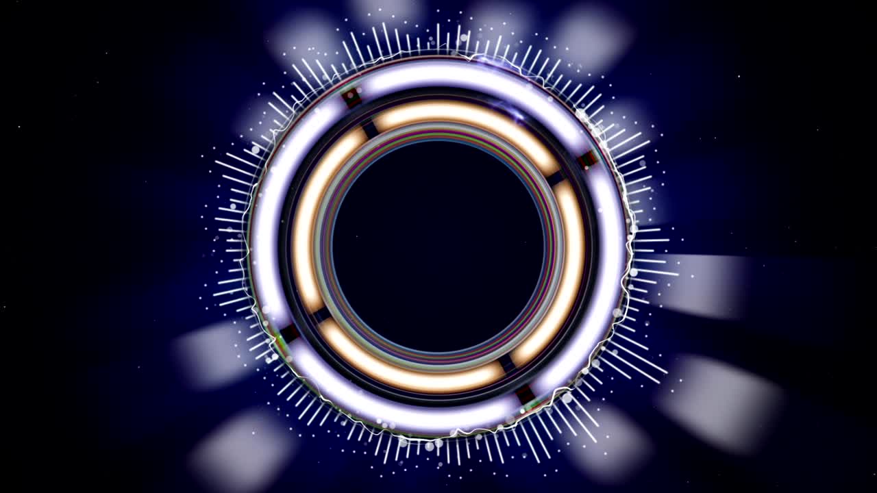 animación de espectro de hud, concepto de tecnología abstracta