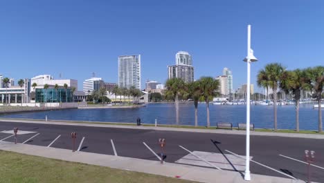 4k aerial video of luxury waterfront condominiums in florida